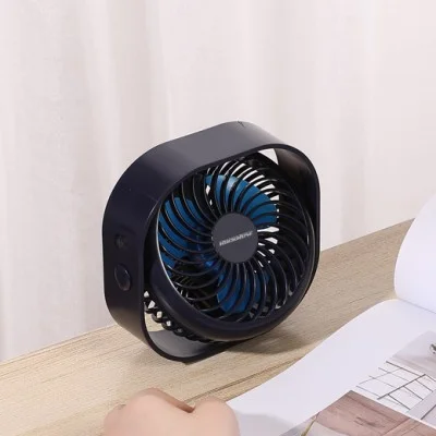 Rockrose Frozen II 3-Speed Ultra-Portable Rechargeable Desktop Mini Fan with 360&deg; Tilting Head &ndash; Blue